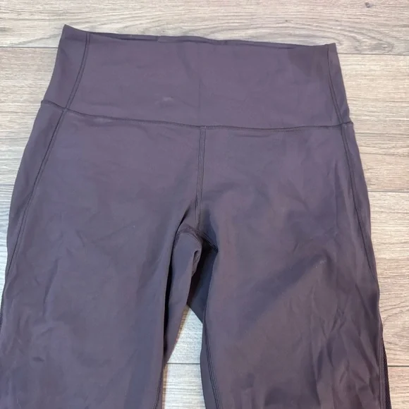 Lululemon Fresh In Mesh Tight (25") Pelt purple maroon leggings mesh - Picture 8 of 12